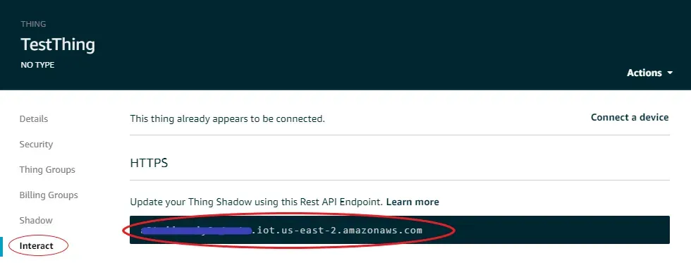  API endpoint