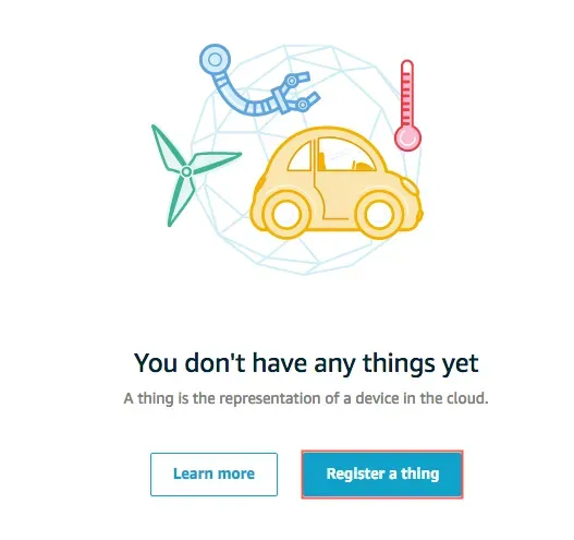 Register a thing